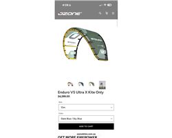 Ozone Enduro Ultra X 10 metre kiteboarding kite