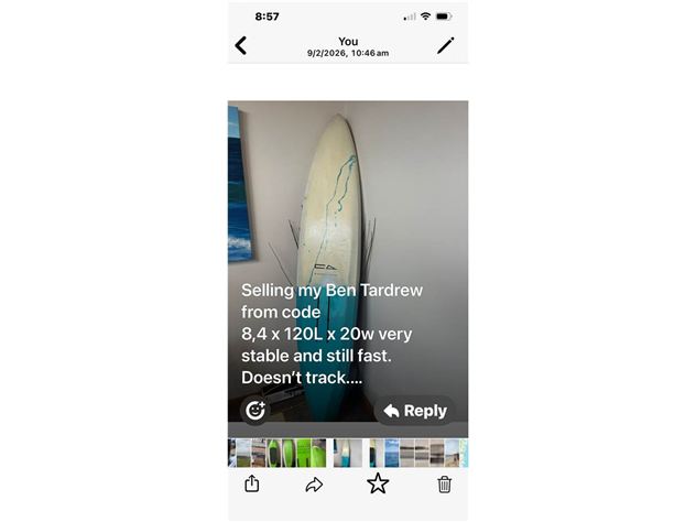 2024 CodeFoils Ben Tardrew - 8 cm