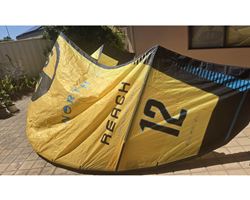 North Reach 12 metre kiteboarding kite