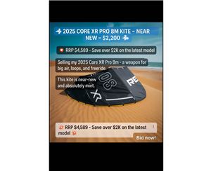 2025 Core 8M Xr Pro, 13.5M Xr8, Fusion 6 Board - 8 metre