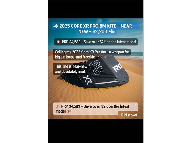 2025 Core 8M Xr Pro, 13.5M Xr8, Fusion 6 Board - 8 metre