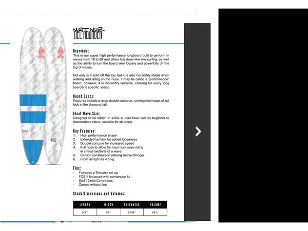 2022 Starboard Matt Moir Performance Model - 9' 1"