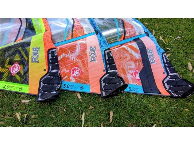 2014 RRD Quiver Of 3X Four Batten (Model) Sails W