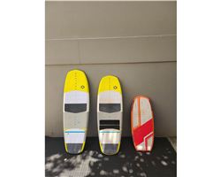 Duotone Pace 4'10 And Pace 4'6 And Naish Hover 9 4' 6" foiling kite foilboard
