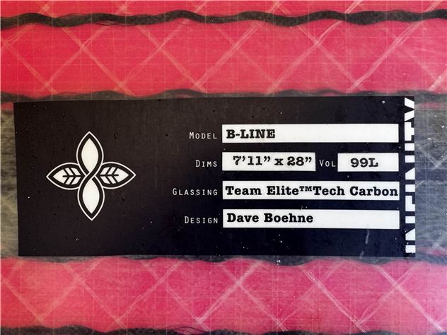 2020 Infinity B-Line - 7' 11", 28 inches