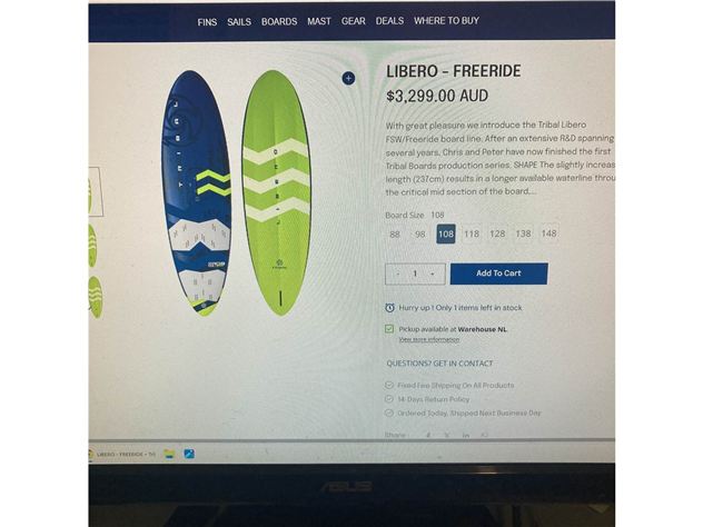 2023 Tribal Libero Free Ride - 237 cm, 108 litres