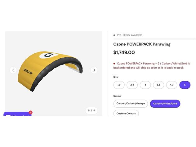 2025 Ozone Power Pack - 5 metre