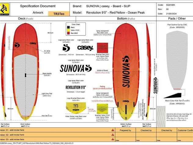 2024 Sunova Casey Revolution - 9' 0", 30 inches