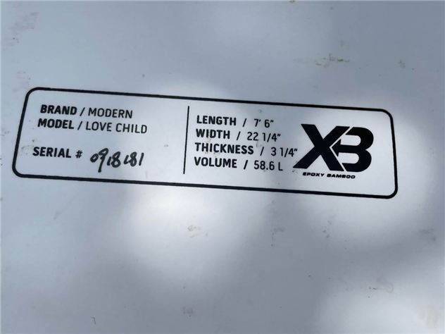 Modern Surfboards Love Child 7'6 - 7' 6"