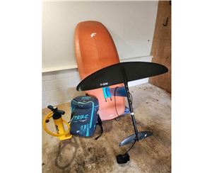 F-One Complete Rocket Wing/Phantom Carbon/Stri - 5' 10"