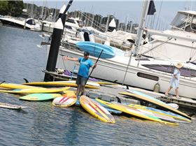 SUP Fest demo set up