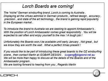 Lorch Boards are coming! - Windsurfing News