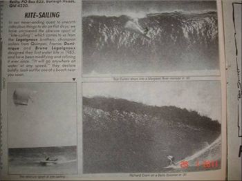 Beginning of Kitesurfing from old Tracks Magazine - Kitesurfing News
