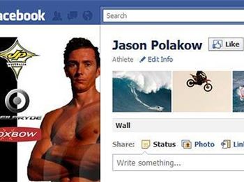 Pozza On Facebook - Jason Polakow takes a small step for man - Windsurfing News