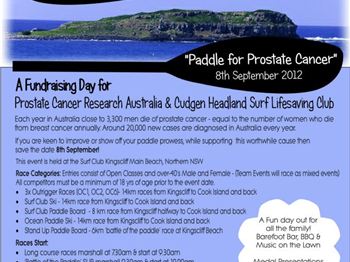 Paddle for Prostate Cancer - Cook Challenge this Weekend! - Stand Up Paddle News